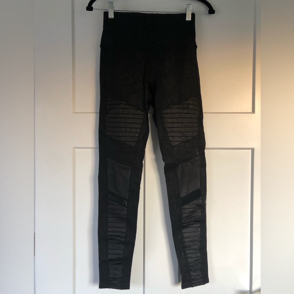 ALO Black Moto Leggings - S